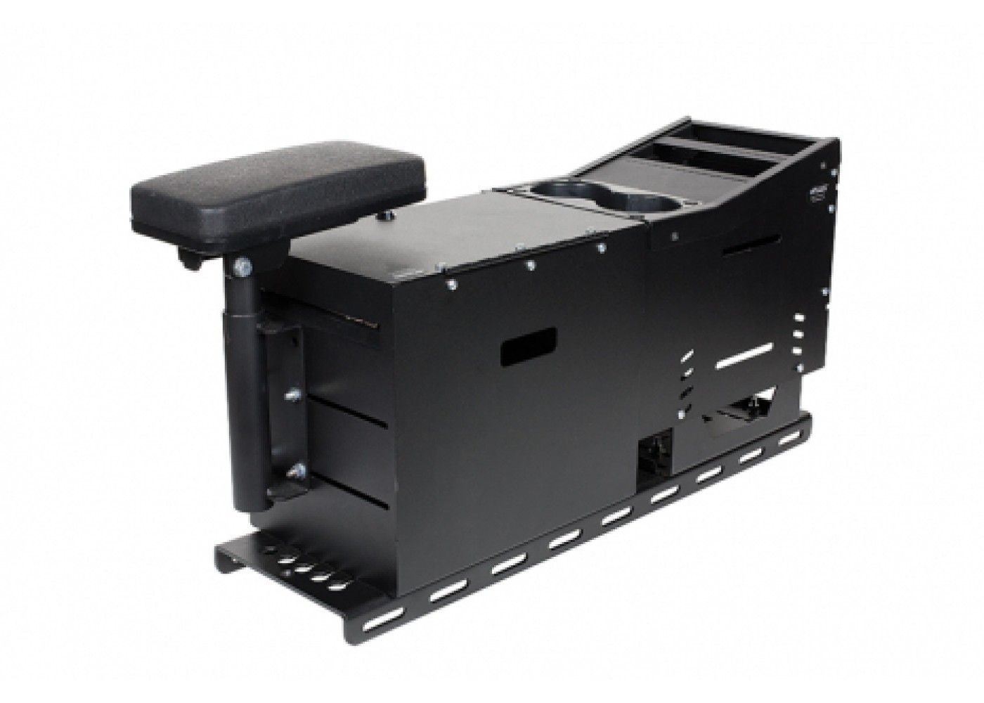 Work Truck Console with File Box, Cup Holder and Armrest