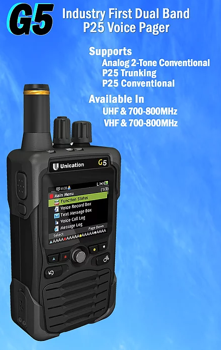 MINITOR 4 5 6 IV V VI UNICATION G-4 FIRE PAGER P25 P-25 FREE 5 YEAR WARRANTY! 