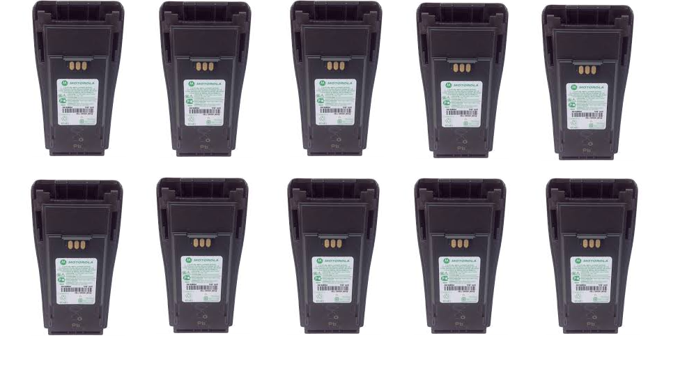 Ten Pack of Motorola NNTN4852 NNTN4852A 1300 mAh NiMH FM Approved Battery