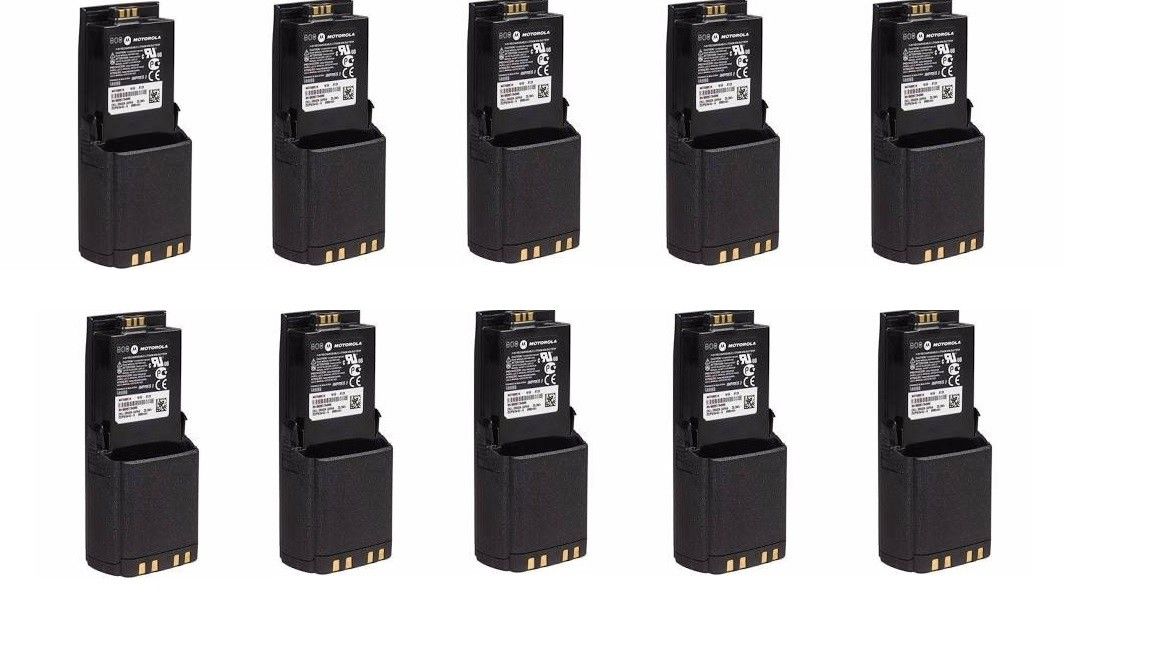 Ten Pack of Motorola NNTN8560A IMPRES 2500 mAh Li-Ion IP67 HazLoc Battery