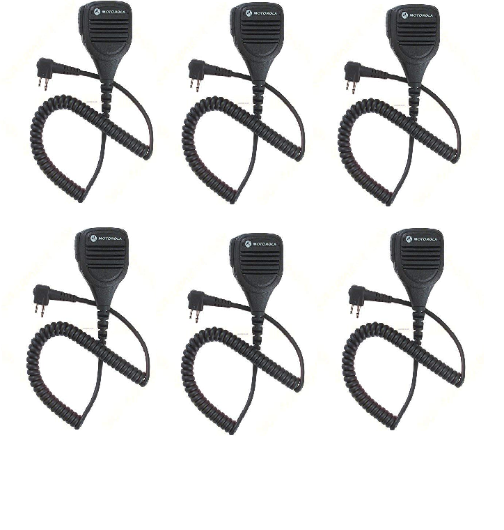 Six Pack PMMN4013 PMMN4013A Remote Speaker Mic w/Coil Cord