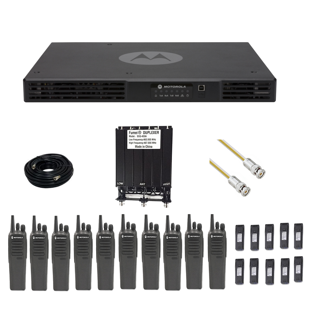 Motorola Radio Survival Kit CP200d, Repeater and Antennas