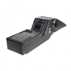 2011-2014 Dodge Charger Police package Console Box. Includes 3 faceplates and 3 filler panels.