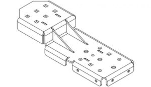 Adapter bracket Mounting a C-UMM-101 monitor Mount to a C-MD-100 Series