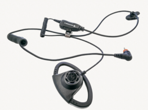 Motorola PMLN7159 PMLN7159A- Adjustable D-Style Earpiece w/ In-Line PTT/Mic