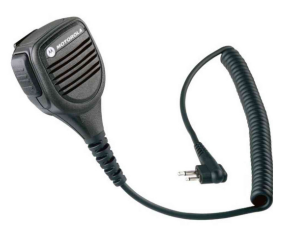 MOTOROLA PMMN4013A Remote Speaker Mic w/Coil Cord and Swivel Clip