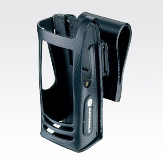 PMLN5030 Hard Leather Carry Case with 3" Fixed Belt Loop for Non-Display Radio