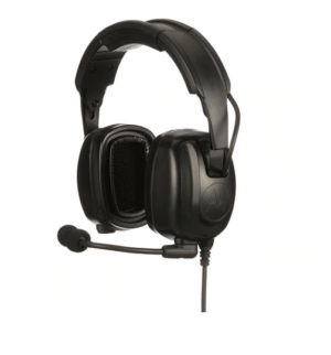 PMLN7464 - Heavy-Duty, Over-the-Head Headset With Noise-Canceling Boom Microphone