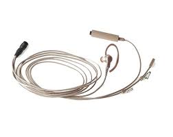 ZMN6039 3-Wire Surveillance Kit with Microphone PTT Combined, Beige